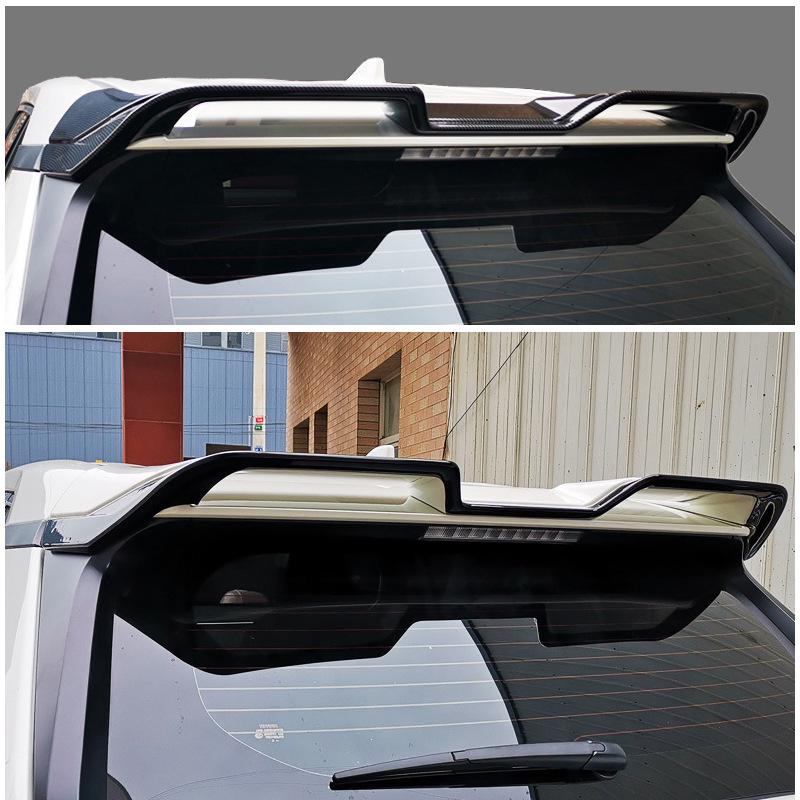 Задний спойлер-винглет RAV4 Sport, без сверления, окрашенный под текстуру карбона, Модификация модели 2020 года