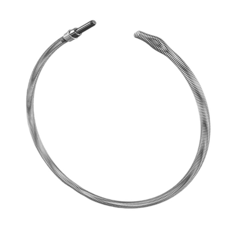 Профессиональный пружинный инструмент для прочистки засоров с конструкцией из стальной спирали 10 мм, подходит для обслуживания труб туалета и раковины