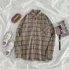 2023 Autumn Casual Vintage Plaid Shirts Fashion Women Korean Style Long Sleeve Button Up Shirt Tops Office Blusas Elegant 29399