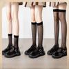 Summer Black Over-the-Knee High-Transparency Socks - Mid-Tube JK Uniform Style for Female Students