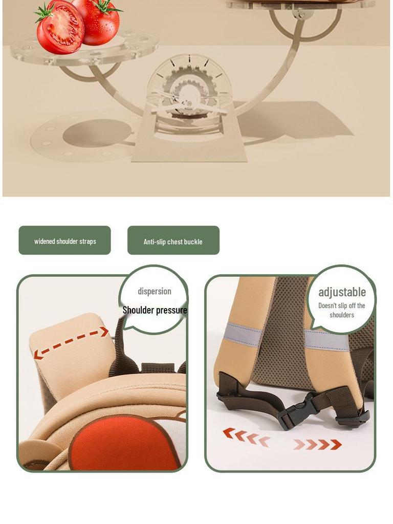 2025 Мультяшный Милый Детский Рюкзак для Возраста 1-6 лет: Двухлямочный рюкзак для детского сада