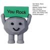 Pocket Hug Motivational Stone with Positive Card Emotional Support Rubber Mini You Rock Ornament Decoration Inspirational Gift