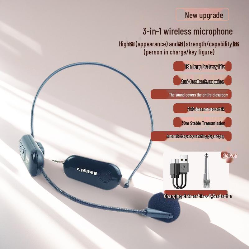 Universal Wireless Handheld Microphone with Small Bee Amplifier and Outdoor Speaker for Teachers