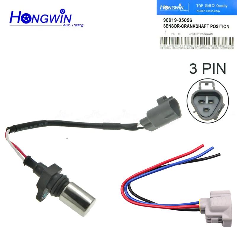 90919-05056 Новый датчик положения коленчатого вала Подходит для Toyota Corolla Yaris 9091905056 SS10229-11B1 WG1807607 PC162 5S1900 DCPS-0104