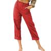 Women's Summer Casual Cotton Linen Elastic Waist Pants Daily Fashion Comfy Pants