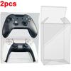 2pcs Stackable Design Controller Storage Box Universal Fit Handle Display Box for PS5/Xbox