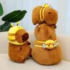 Cute Adorable Capybara Plush Toy With Bee Hat Perfect For Birthday Gifts And Collecting