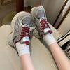 Small Sports Platform Dad Shoes Women's 2025 New Versatile Velvet Heightening Casual Sports Shoes