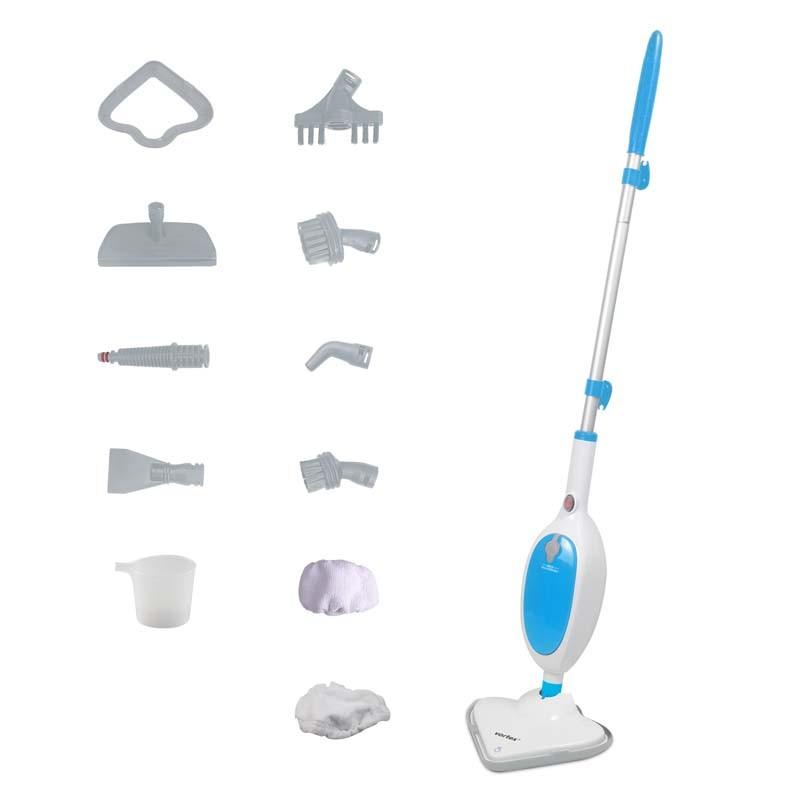 Vortex - Balai Vapeur - 1300w - Capacité (280ml) - Tête Pivotante 180° - Cordon Alimentation (3,5m) - Temps De Chauffe Rapide