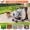LPOTIUS Pet Отдельно Для Небольших Средних Кошек и Домашних Животных 4 Легко Для Ходить Кормящей Собаки Багги Грузоподъемность Тележка Для Домашних Животных, Складная, 2-х сторонняя,