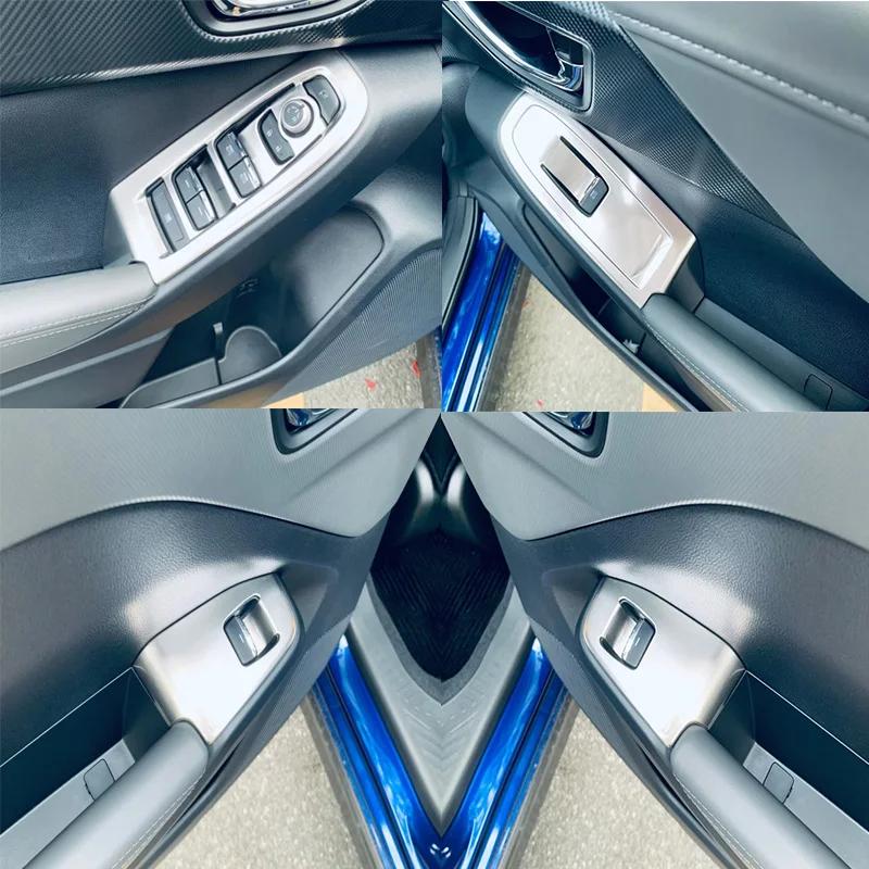 LHD RHD Для Subaru Crosstrek/Impreza 2024 ABS Подлокотник двери Стеклоподъемник Кнопка Стеклоподъемника Панель Крышка аксессуар для автомобиля