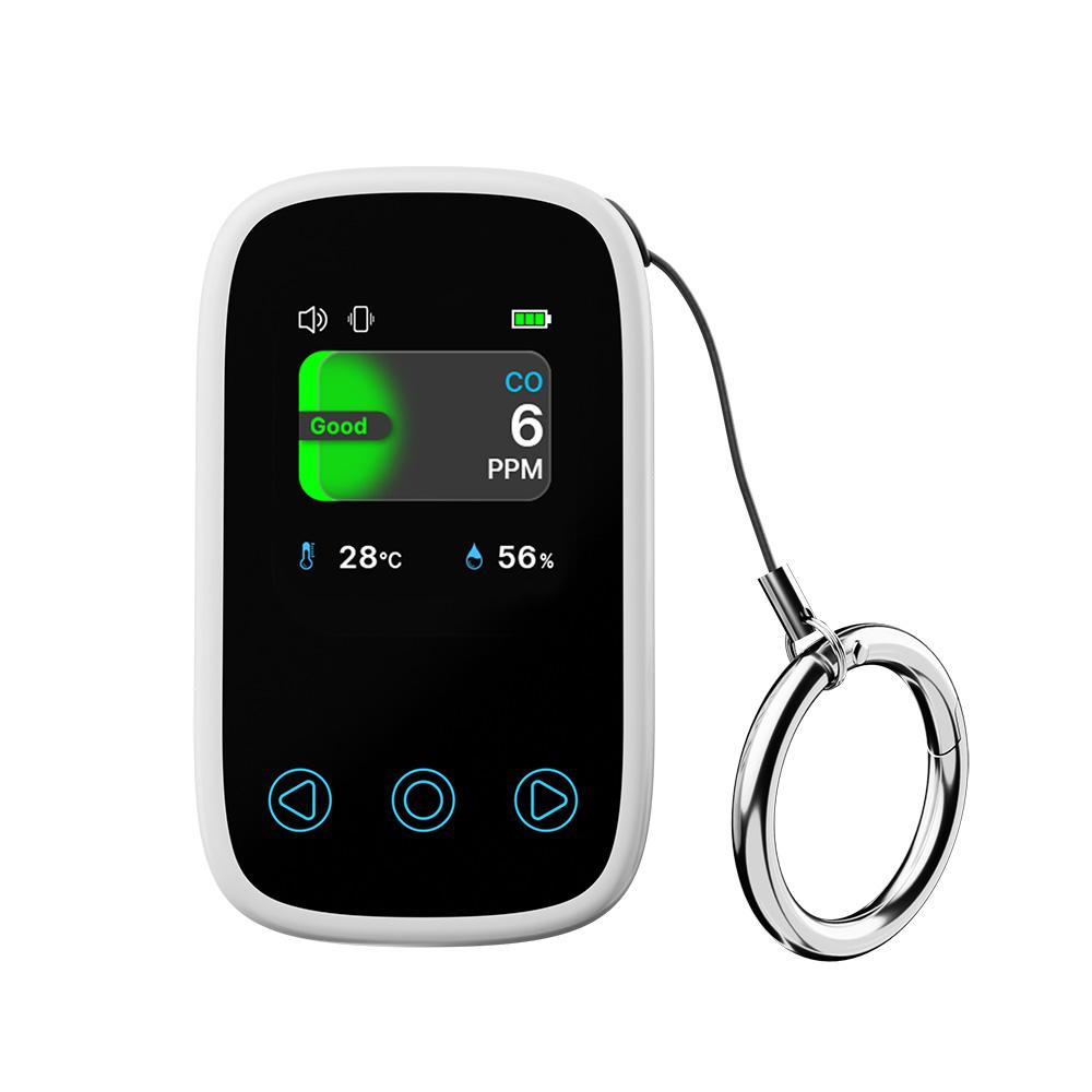 Портативный тестер угарного газа Мини-детектор CO Многофункциональный монитор качества воздуха Измеритель температуры и влажности Перезаряжаемый