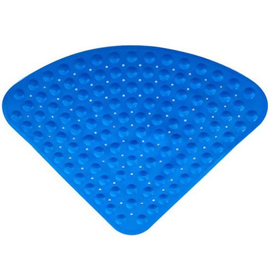 Большой веерообразный нескользящий коврик для ванной комнаты, однотонный коврик для ванной, коврик для туалета, напольный коврик для душевой комнаты