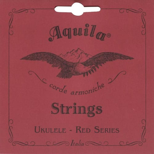 Aquila Low-G Ukulele String Set, RED AQR-TRW 88U (Aquila Nylgut Strings, Red, Tenor, Low G)