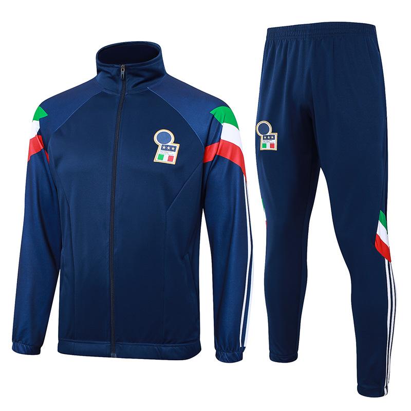 2024 country captain zipper Argentina Portugal Italy Brazil Germany warm-up jersey football jersey