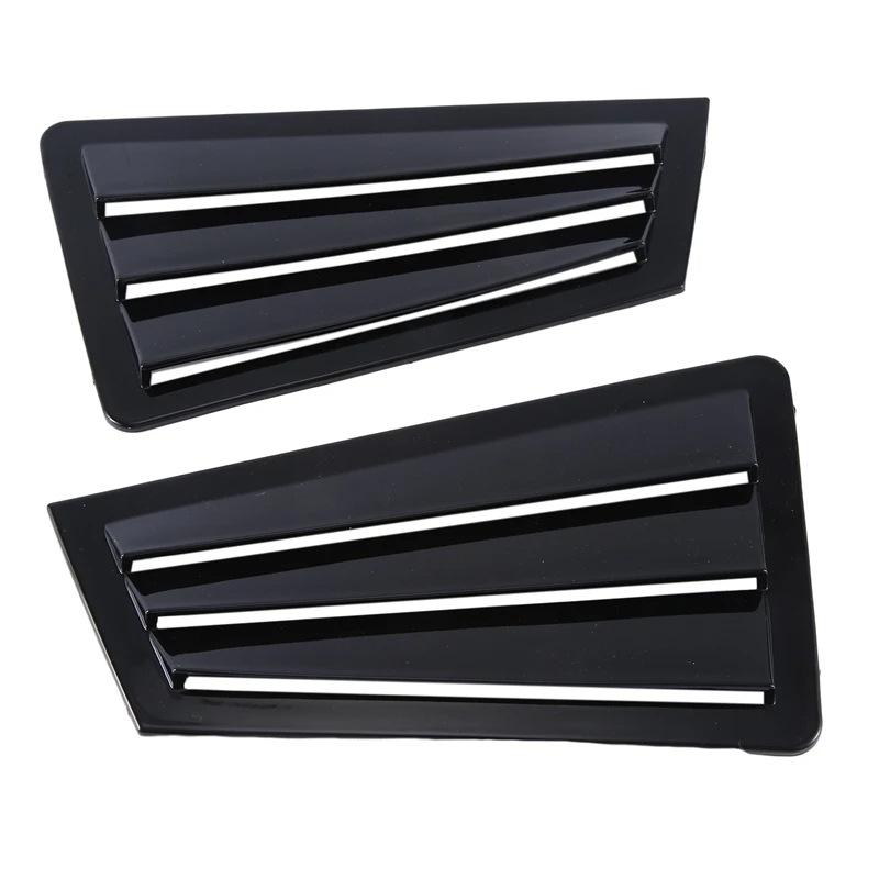 Rear Window Decorative Louvers for 2003-2007 Mazda 3 - Black Triangle Design