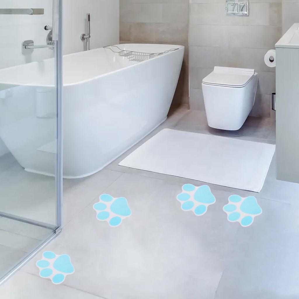 Наклейка со следом лапы Отпечаток лапы Противоскользящие наклейки Водонепроницаемые для душа Нескользящие для взрослых