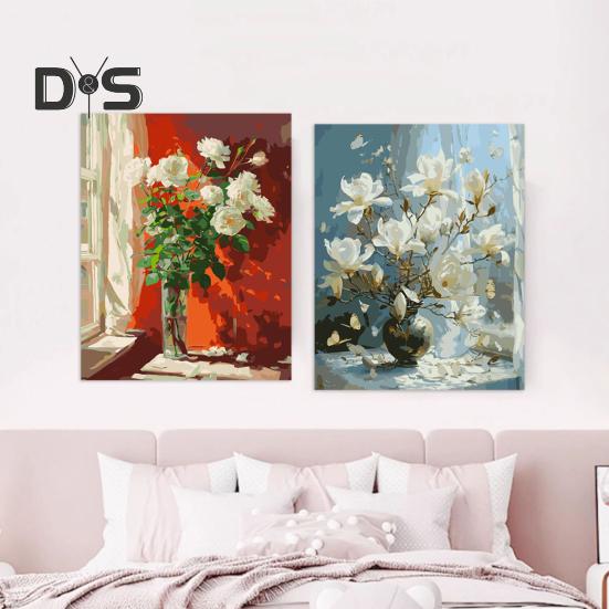 1 комплект для самостоятельной рисования маслом для взрослых с деревянным мольбертом, набор для самостоятельной раскраски по номерам, набор для развития практических навыков