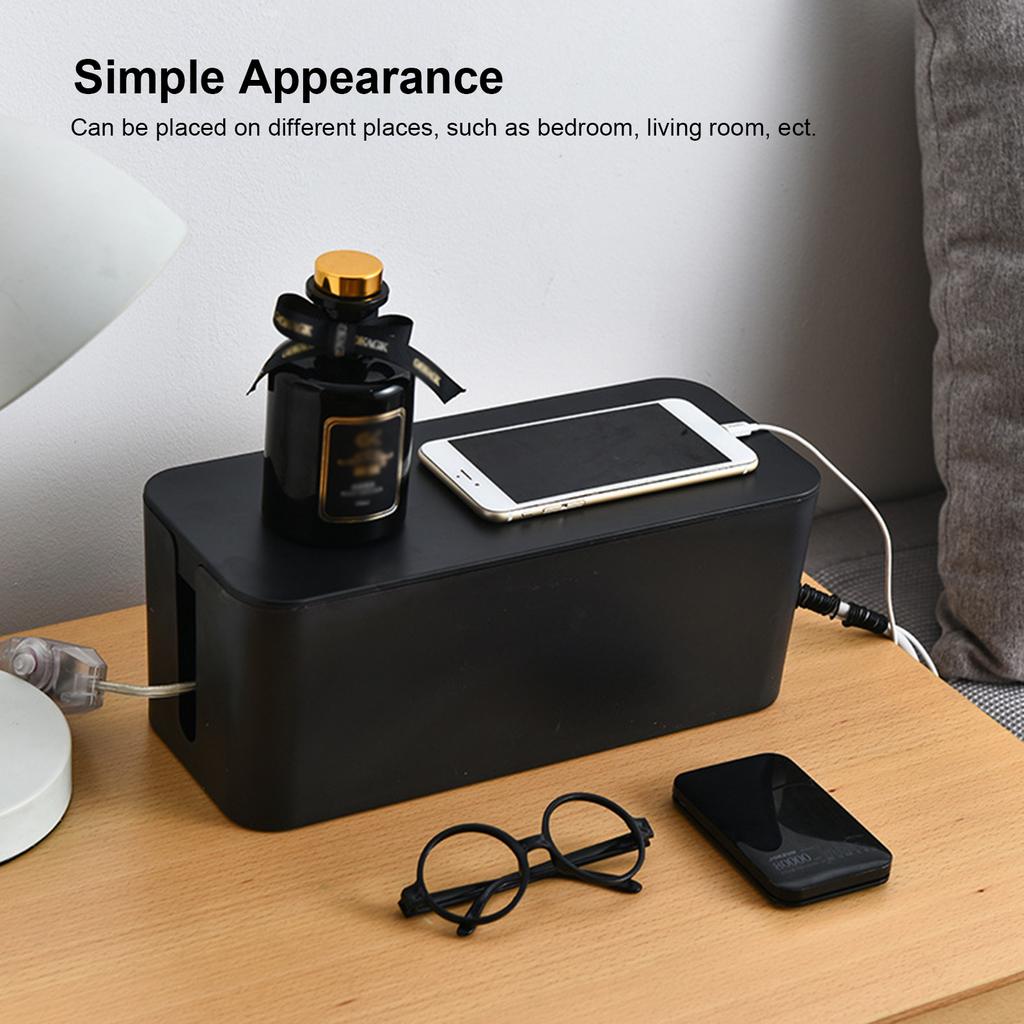 Ящик для хранения удлинителя, простой настольный ящик для хранения проводов домашнего использования