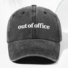 Стильная винтажная бейсболка с принтом 'Offi Letter', вымытая, для мужчин и женщин, модная солнцезащитная кепка для улицы