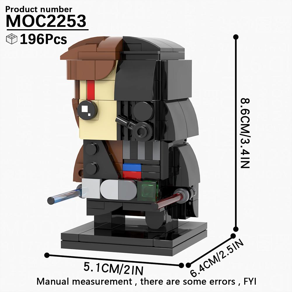 MOOXI MOC Космическая Война Brickheadz Межзвездный Sci-Fi Робот Совместимые Фигурки Строительные Блоки Игрушки Для Взрослых Для Детей Подарок Кубики