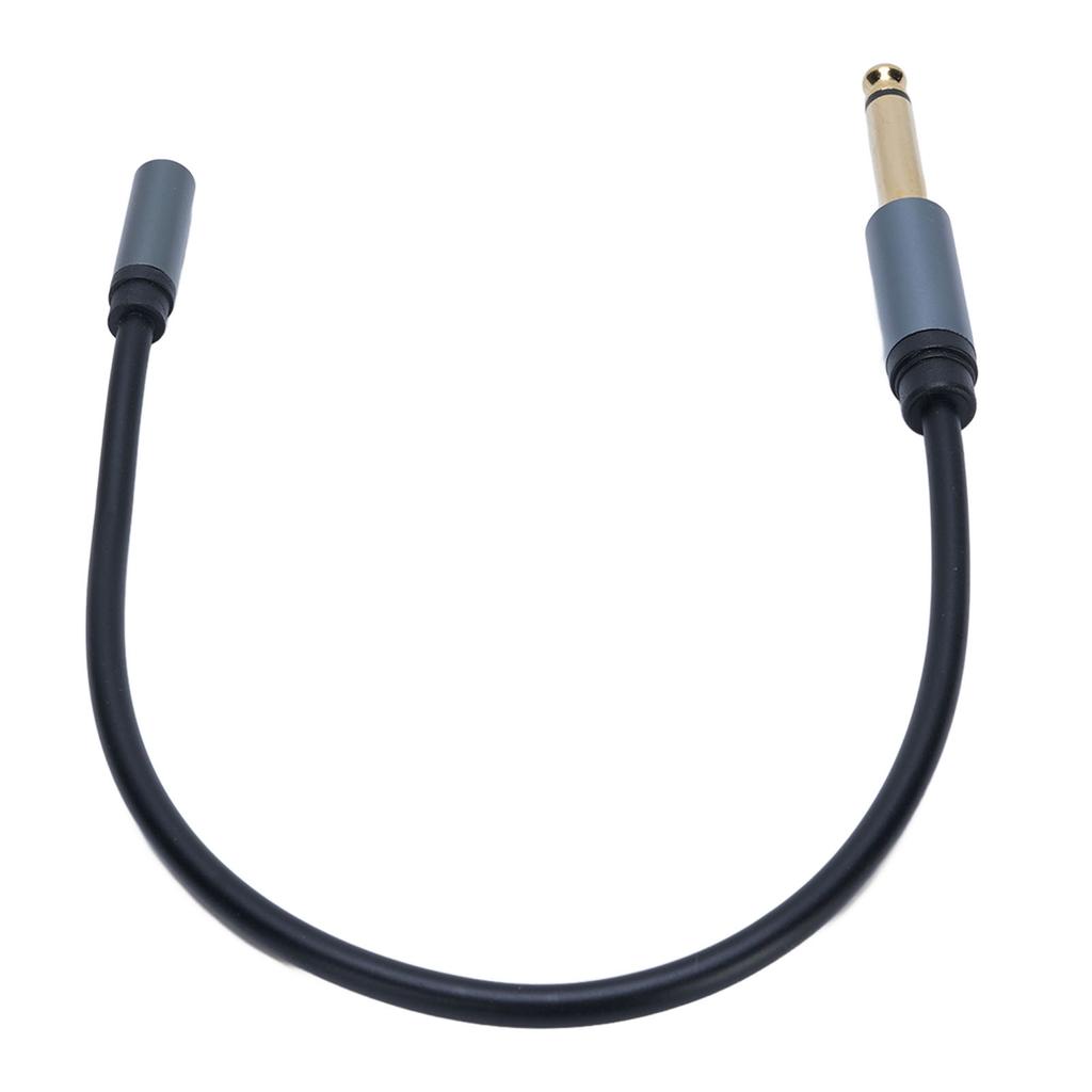 1 Кабель-адаптер для наушников 6,35 мм моно штекер на 3,5 мм стерео гнездо звуковой кабель