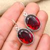Red Garnet Gemstone Handmade 925 Sterling Silver Jewelry Earrings For Women
