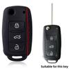 Защитная крышка корпуса автомобильного ключа Для Volkswagen polo passat b5 golf 4 5 6 MK5 MK6 Eos Bora Beetle TSI новая Силиконовая крышка чехол