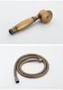 Wall-Mounted Antique Brass Bathtub Faucet with Handheld Shower Set