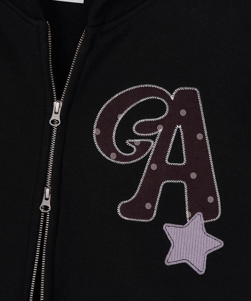 Худи на молнии Gainsboro Ga Stella Patch_Черный