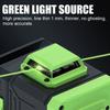 2 in 1 4D 360° Horizontal Vertical Cross Green Light Laser 16/12/8 Line Level Self-Leveling Measure APP Control
