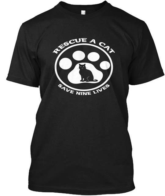 Cat Rescue T shirt Made in the USA Size S to 5XL