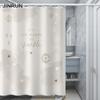 Bathroom Thickened Waterproof Curtain Mildew Proof Shower Curtain Shower Partition Curtain Shower Curtain Bathroom Curtain Free Perforation