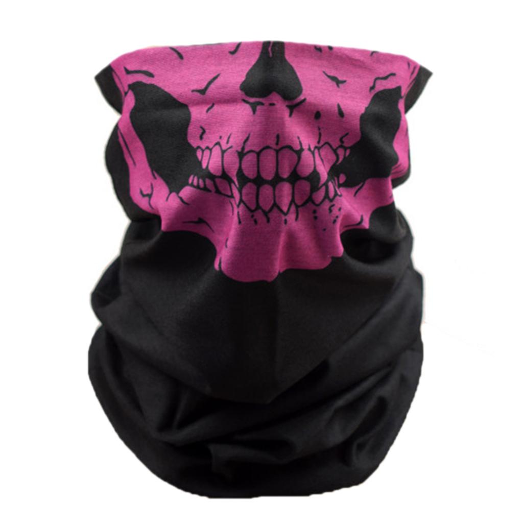 Многофункциональный бафф для шеи для велоспорта, маска для лица с принтом черепа на Хэллоуин, согреватель для шеи для активного отдыха и повседневной носки
