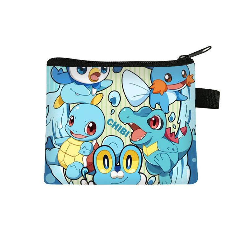 Pikachu children's coin purse, storage mini bag, cartoon portable key card bag