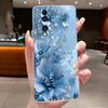 Чехол для Honor 70 FNE-NX9 Прозрачный Роскошный Бабочка Мода Цветы Мягкий ТПУ Силикон Чехол для Телефона для Honor70 5G Прозрачный Чехол