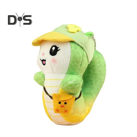 Мягкая игрушка-подвеска в виде змеи, брелок, симпатичная мягкая игрушка в виде змеи, талисман 2025 года, кукла-талисман для весеннего фестиваля, декор стола, подарок