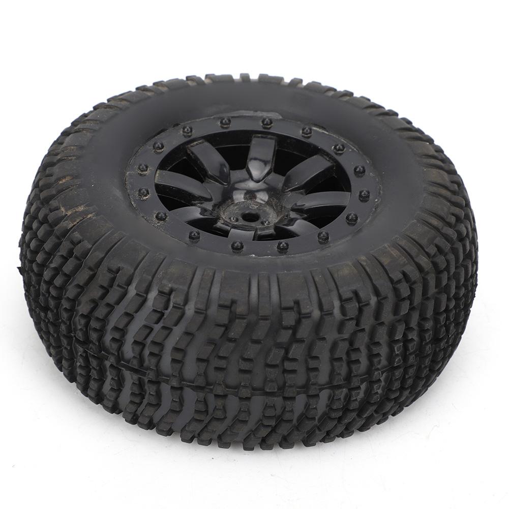4 Pcs Rim Rubber Tires Set for RC Wheel 1:10 Short Course Truck Car Accessories