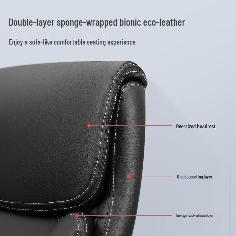 Deli Ergonomic Ecological Leather Boss Chair 4913S