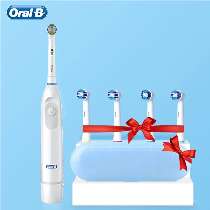 Oral B Electric Toothbrush 7600s Rotating Precision Clean Battery Type Sonic Toothbrush for Adult with Travel Case
