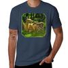 First Spring Whitetail Deer Painting TShirt Breathable Lightweight Summer Top TShirt
