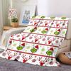 Christmas Grinch Blanket Soft Throw Blanket For Home Bedroom Bed Sofa Travel Office Solid Christmas Blanket