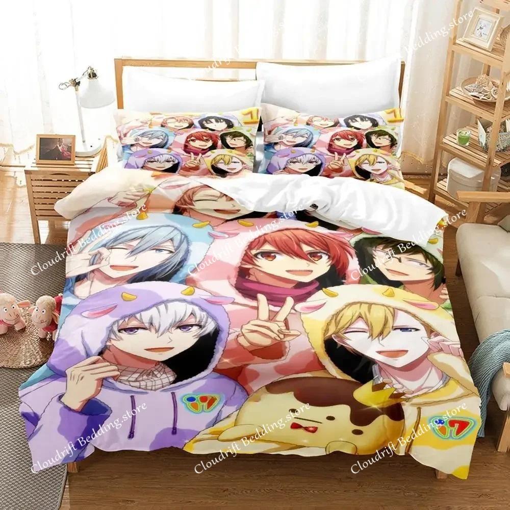IDOLiSH7 Bedding Set Single Twin Full Queen King Size Bed Set Adult Kid Bedroom Duvet cover Sets 3D Print Anime Bed Sheet Set