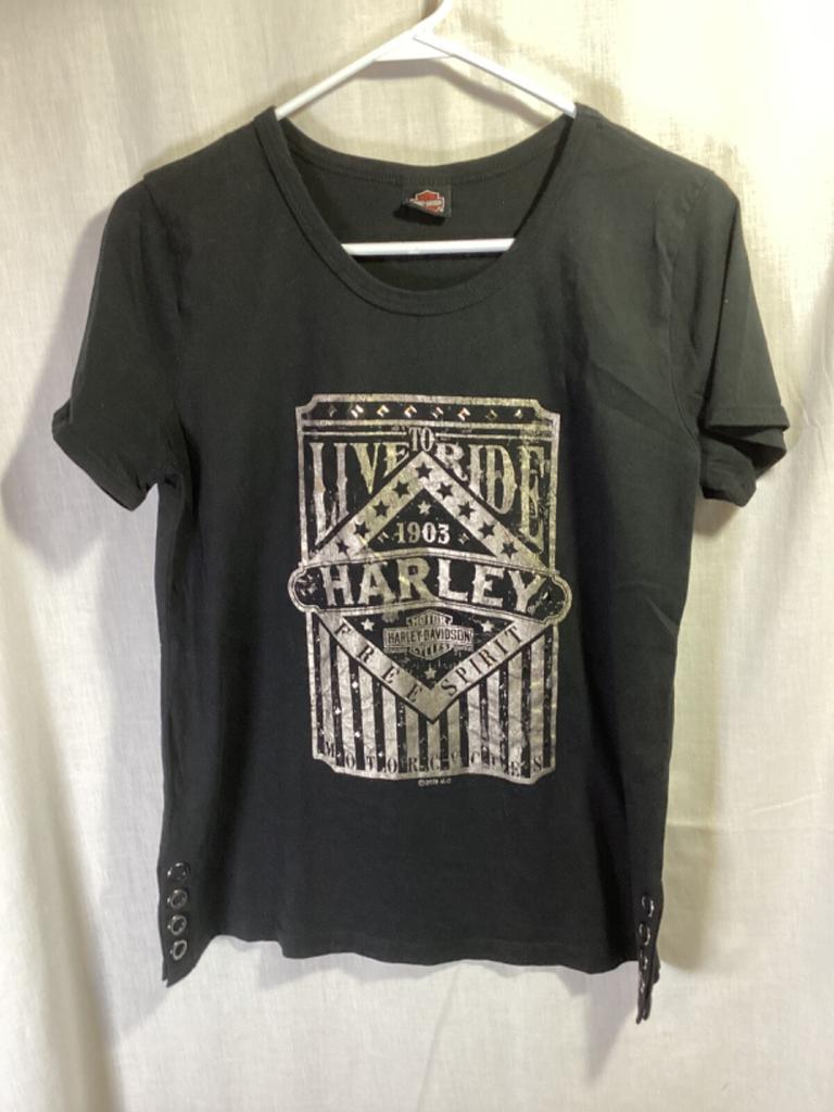 Harley-Davidson Sioux Falls, SD Women’s Black Medium Cotton T Shirt