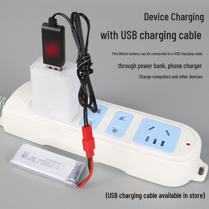 3.7V 800mAh 25C Полимерно-литиевая батарея с высокой токоотдачей для модельных самолетов 802555 Квадрокоптер