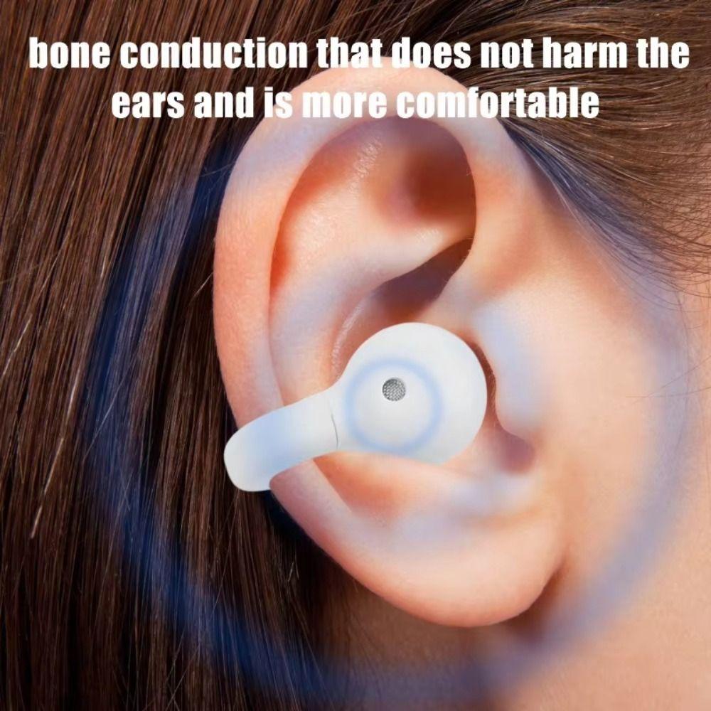 Stereo Sound Wired Headphones Type C&3.5mm Bone Conduction Earclip Sports Earbuds