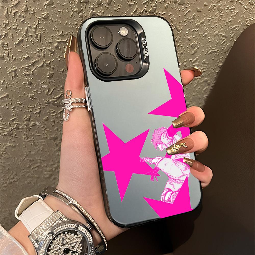 Itoshi Sae B-Blue L-Lock Phone Case For iPhone 16,15,14,13,12,11,Pro,Max,Plus,Mini,XS,SE Anti Fall Black Matte Hard Bumper
