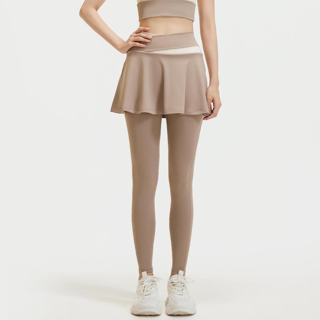 Юбка-леггинсы с высокой талией и цветными блоками Juyitang для женщин