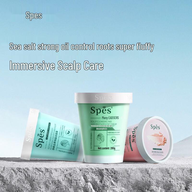 Spes Sea Salt Scalp Scrub and Shampoo Collection