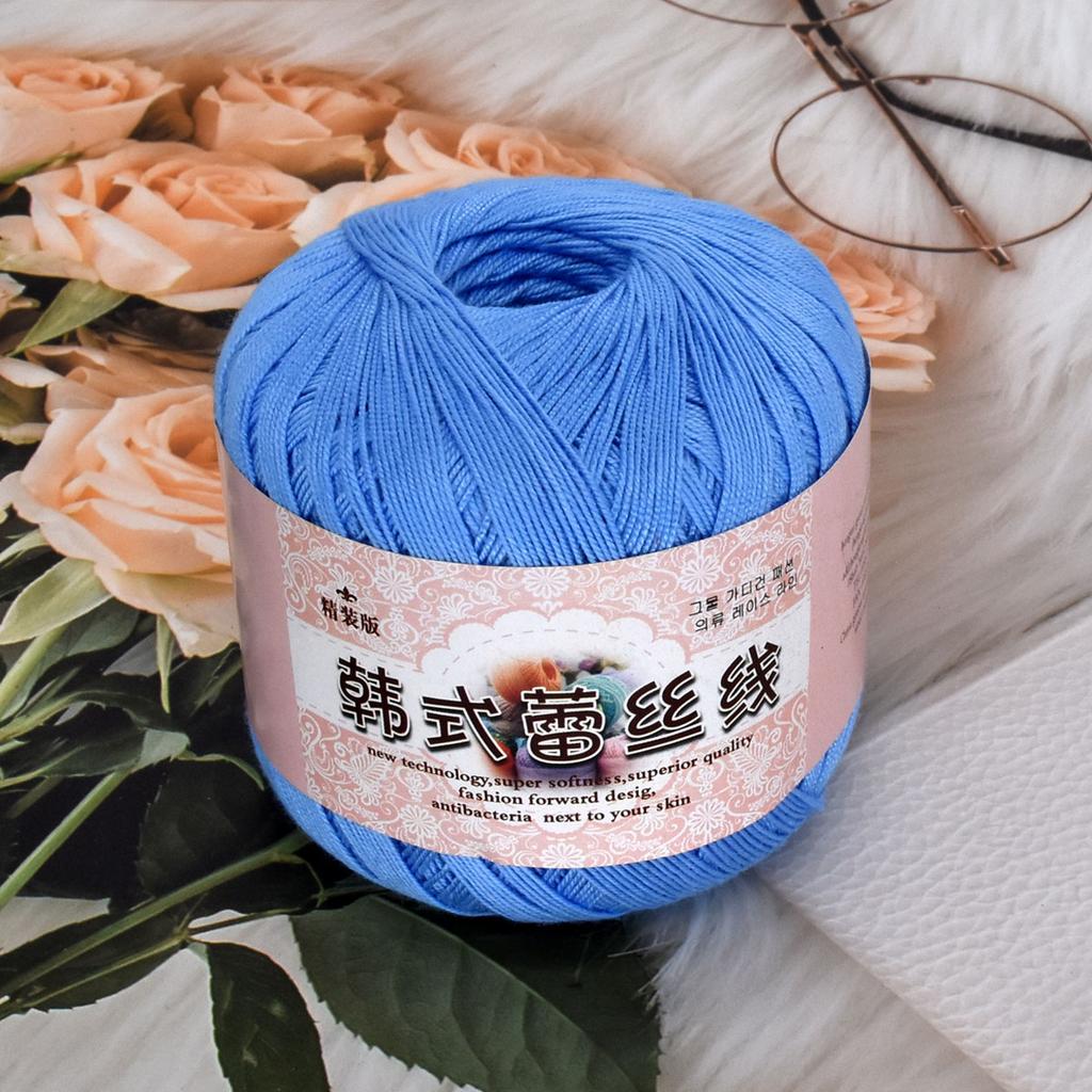 6 шт. 300 г/10,56 унц. Хлопчатобумажная камвольная пряжа Многоцветная Машинная стирка Пряжа для вязания и крючка DIY Пряжа для шалей Амигуруми, Детских пледов Товары для рукоделия